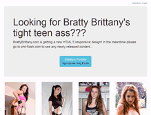 Tablet Screenshot of brattybrittany.com